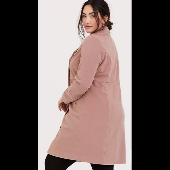NWT Torrid size 4 Taupe Double-Breasted Coat - Picture 4 of 9